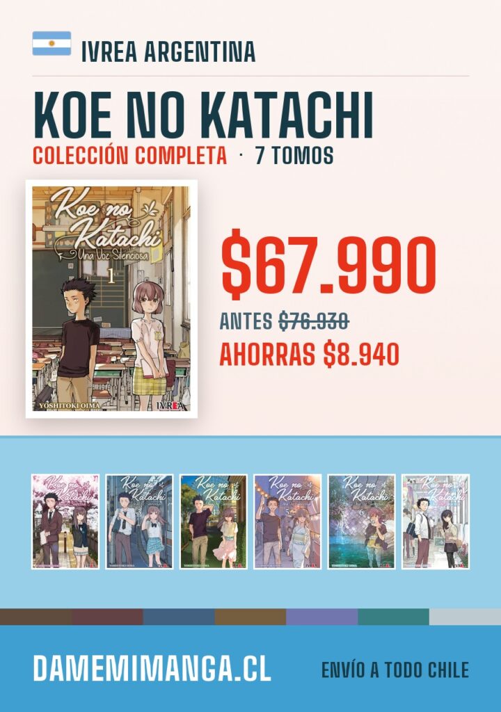 Koe No Katachi Colección Completa (7 tomos) – Ivrea Argentina