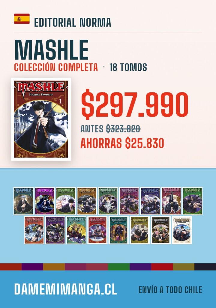 Mashle Colección Completa (18 tomos) – Editorial Norma