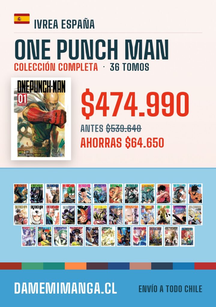One Punch Man Colección Completa (36 tomos) – Ivrea España