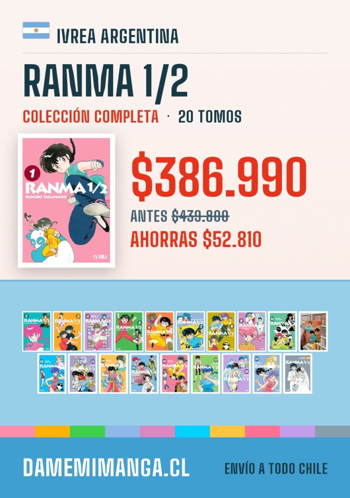 Ranma 1/2 Colección Completa (20 tomos) – Ivrea Argentina