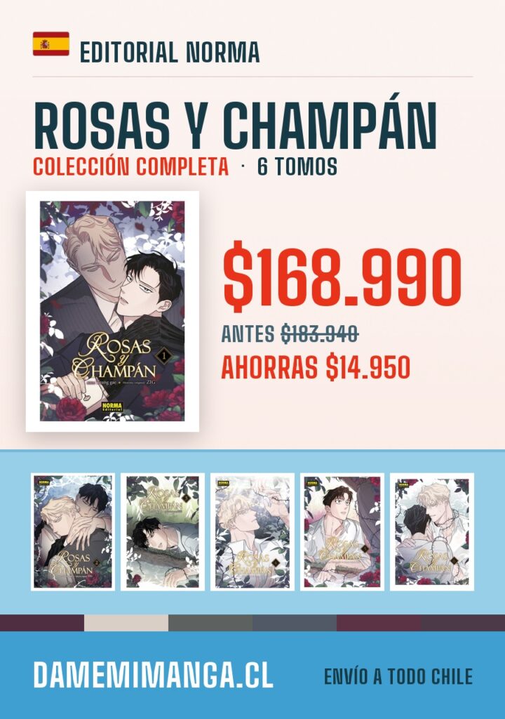 Rosas y Champán Colección Completa (6 tomos) – Editorial Norma