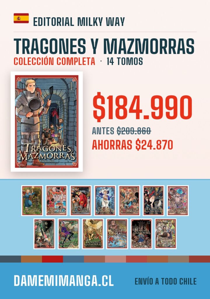 Tragones y mazmorras Colección Completa (14 tomos) – Editorial Milky Way