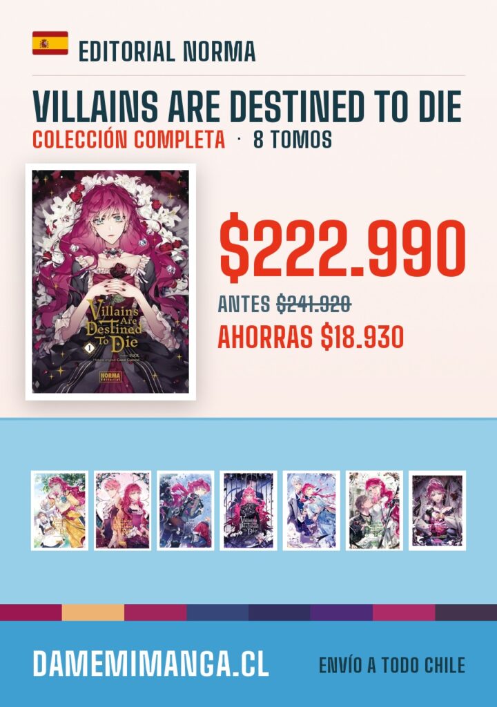 Villains Are Destined to Die Colección Completa (8 tomos) – Editorial Norma