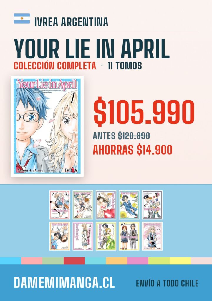 Your Lie in April Colección Completa (11 tomos) – Ivrea Argentina
