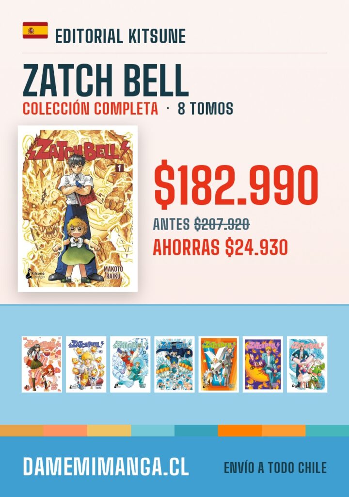 Zatch Bell Colección Completa (8 tomos) – Editorial Kitsune