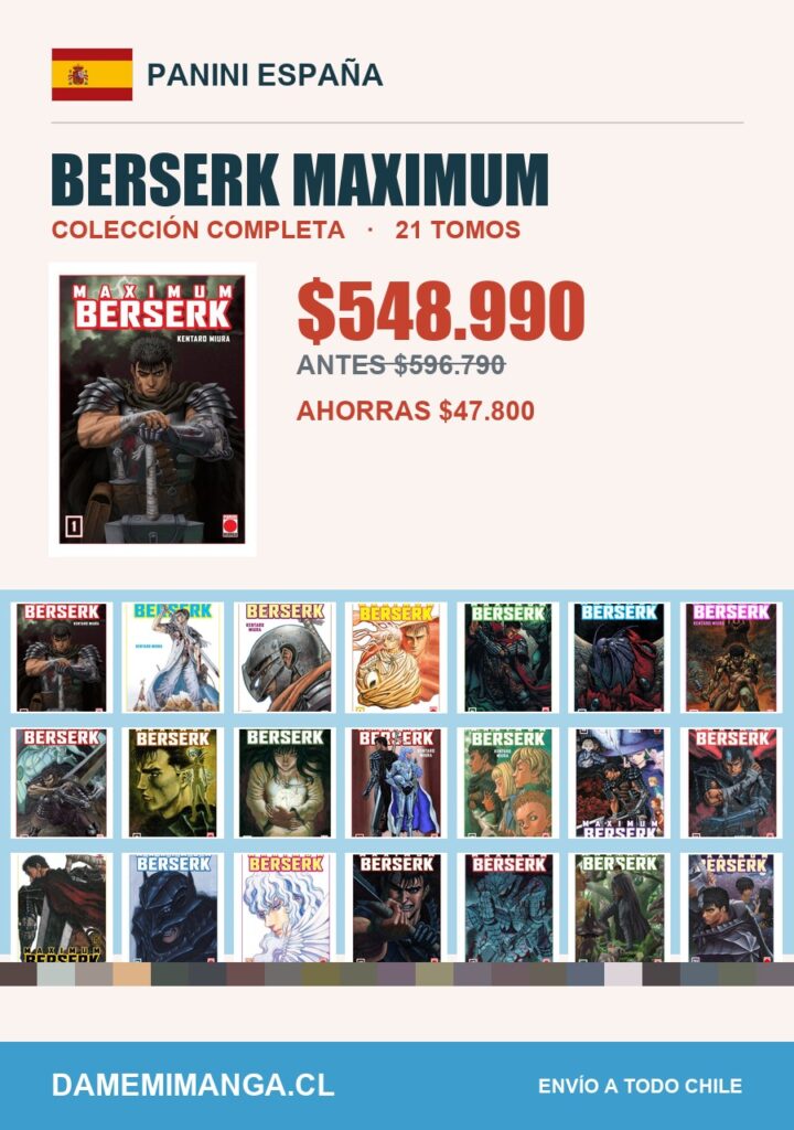 Berserk Maximum Colección Completa (21 tomos) – Panini España