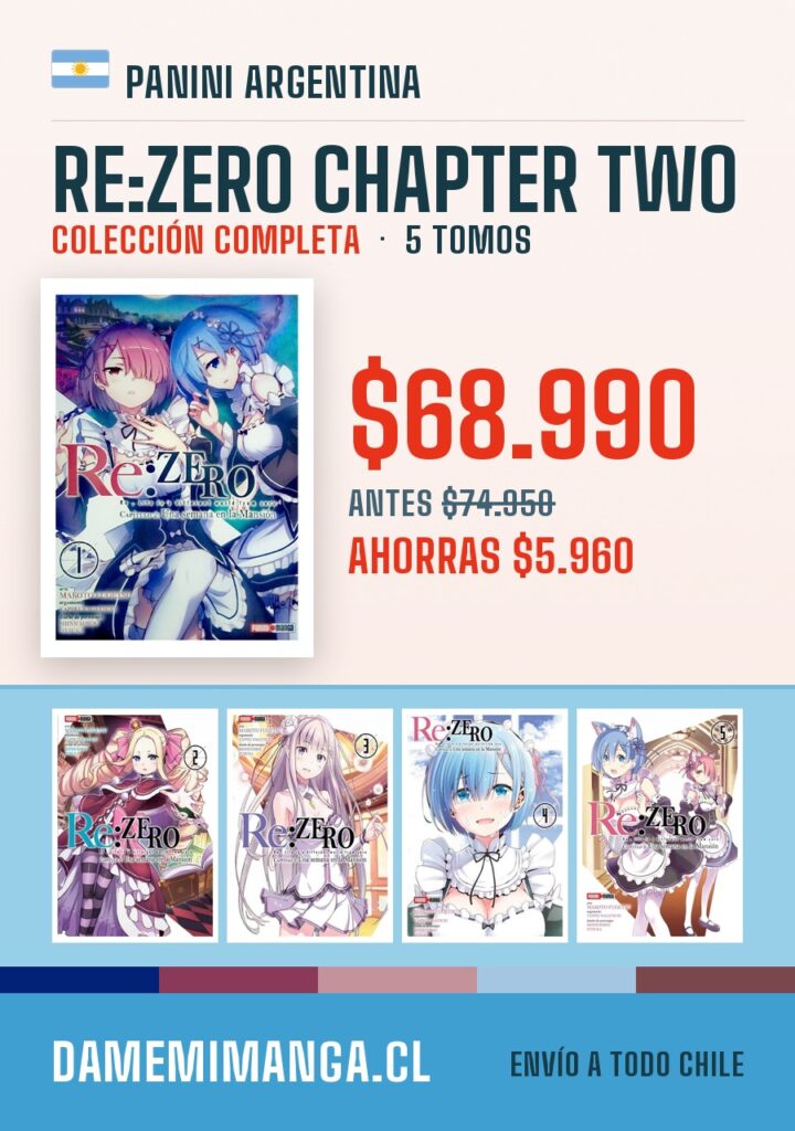 Re:Zero Chapter Two Colección Completa (5 tomos) – Panini Argentina