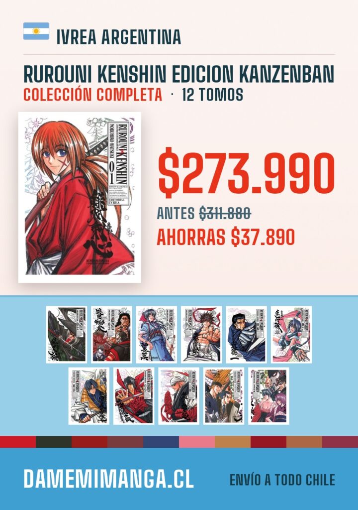 Rurouni Kenshin Edicion Kanzenban Colección Completa (12 tomos) – Ivrea Argentina