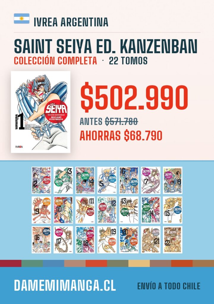 Saint Seiya Ed. Kanzenban Colección Completa (22 tomos) – Ivrea Argentina