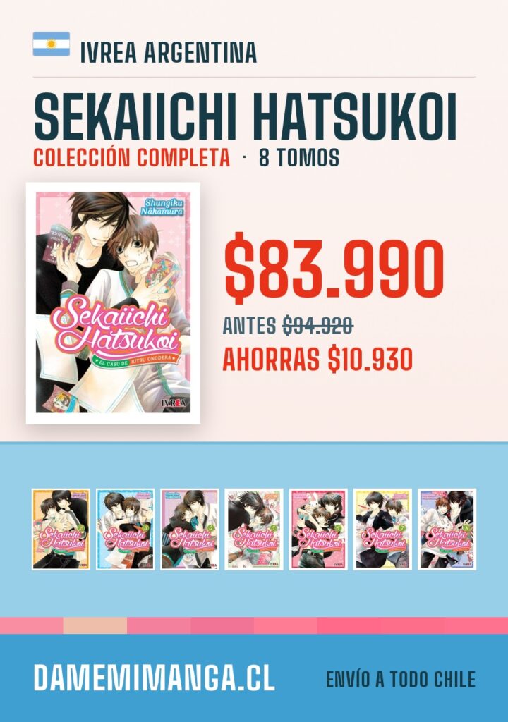 Sekaiichi Hatsukoi Colección Completa (8 tomos) – Ivrea Argentina