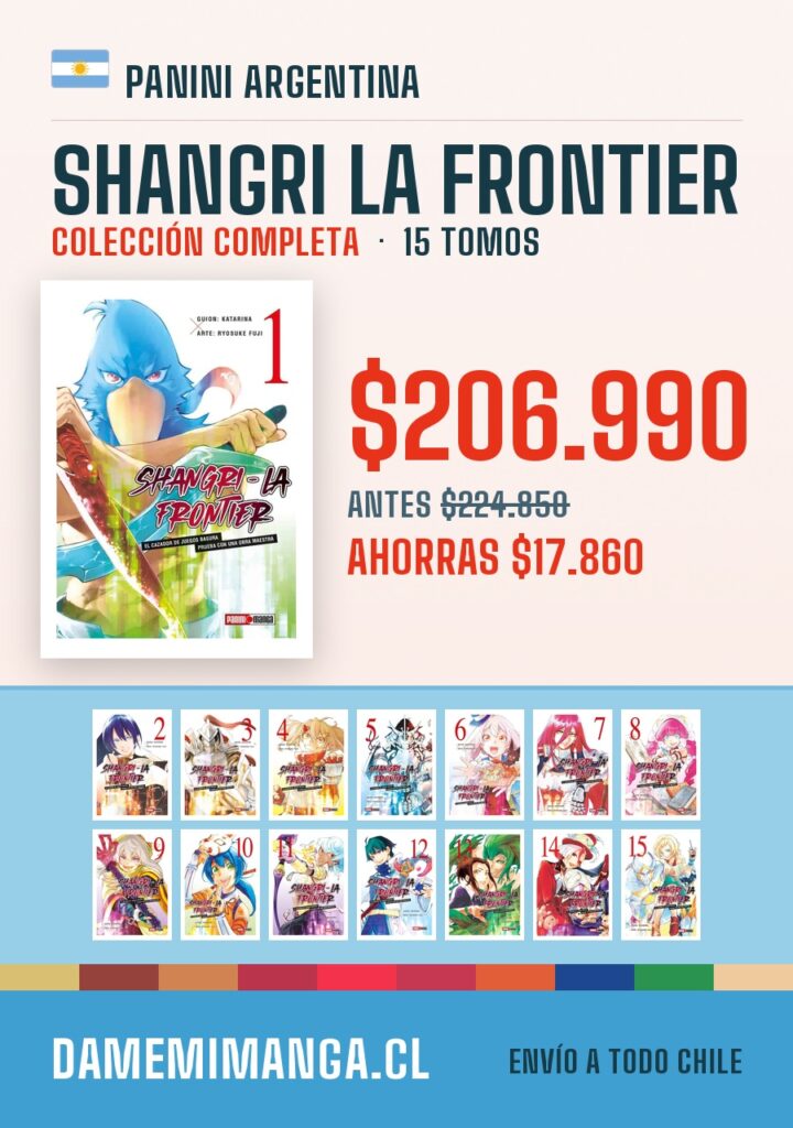 Shangri La Frontier Colección Completa (15 tomos) – Panini Argentina