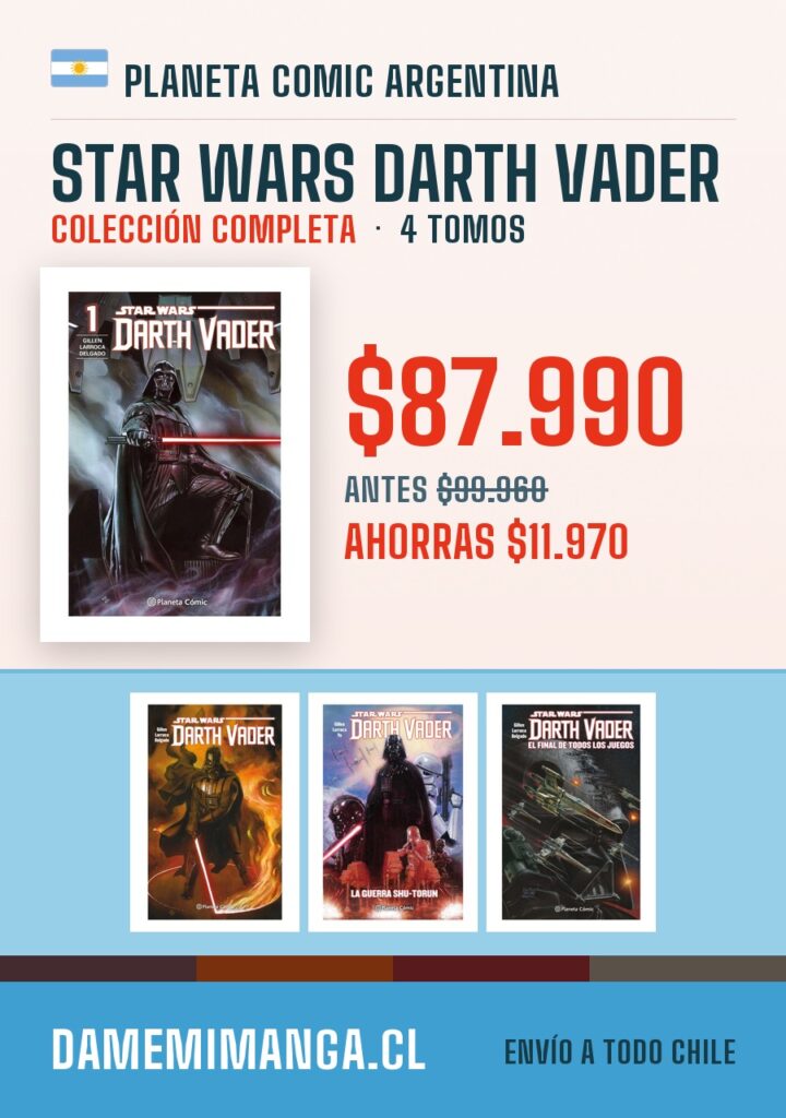 Star Wars Darth Vader Colección Completa (4 tomos) – Planeta Comic Argentina