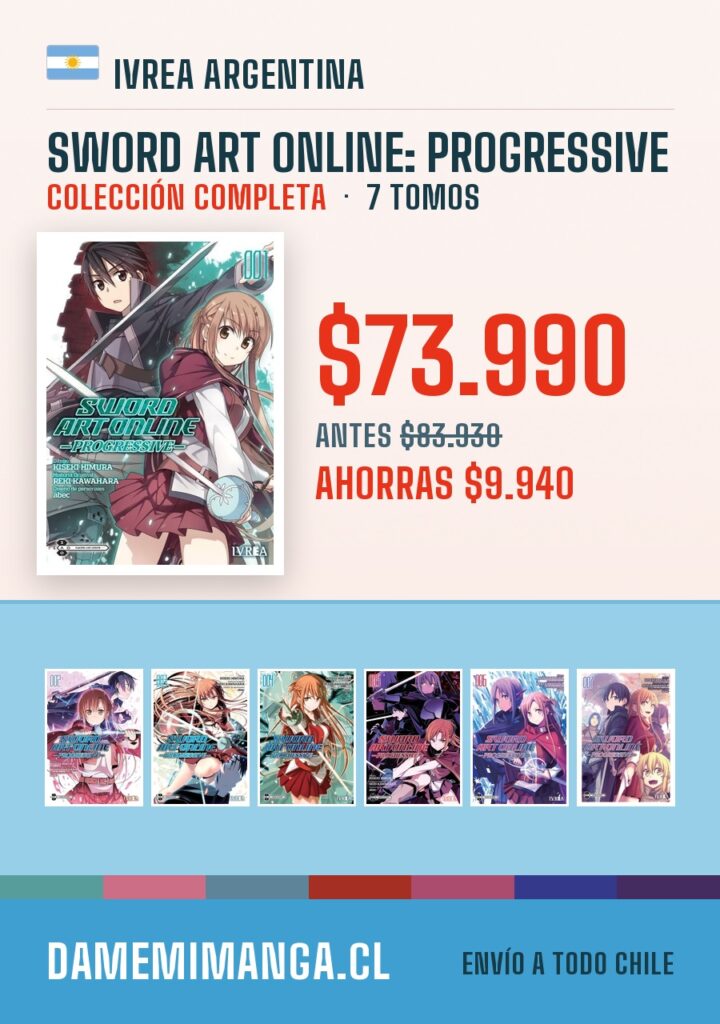 Sword Art Online: Progressive Colección Completa (7 tomos) – Ivrea Argentina