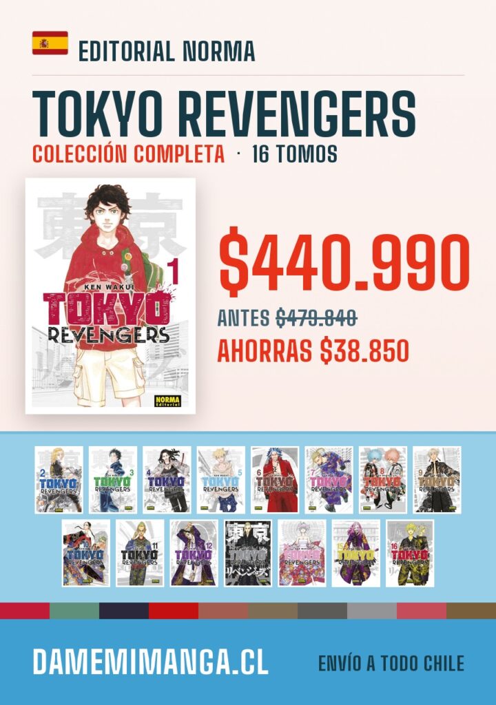 Tokyo Revengers Colección Completa (16 tomos) – Editorial Norma