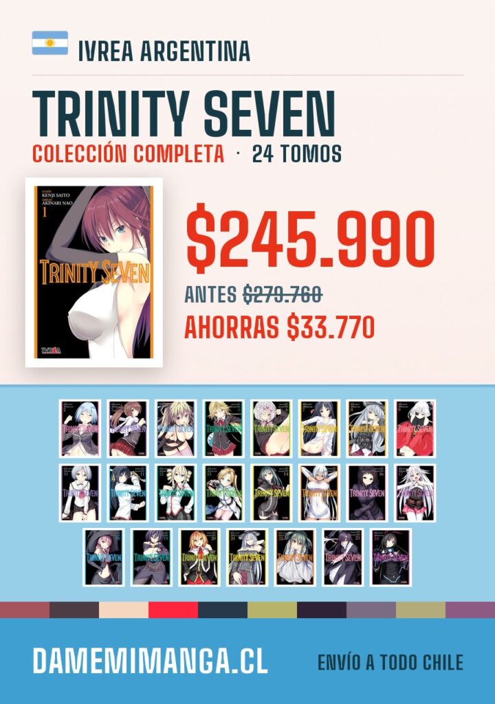 Trinity Seven Colección Completa (24 tomos) – Ivrea Argentina