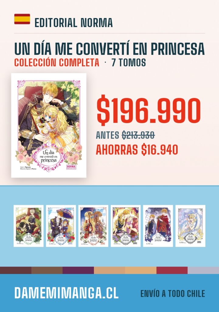 Un Día Me Convertí en Princesa Colección Completa (7 tomos) – Editorial Norma