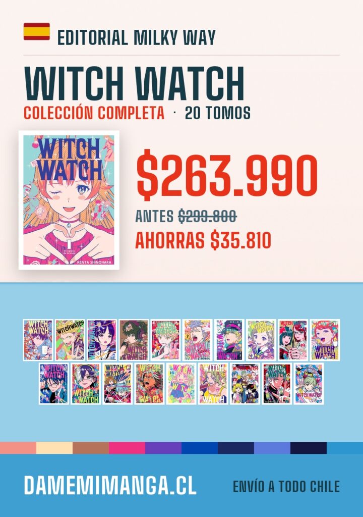 Witch Watch Colección Completa (20 tomos) – Editorial Milky Way