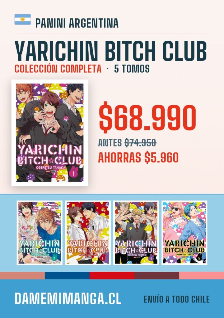 Yarichin Bitch Club Colección Completa (5 tomos) – Panini Argentina