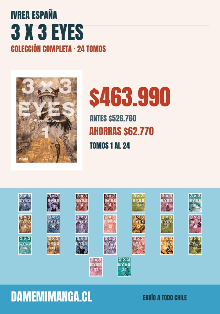 3 X 3 Eyes Colección Completa (24 tomos) – Ivrea España