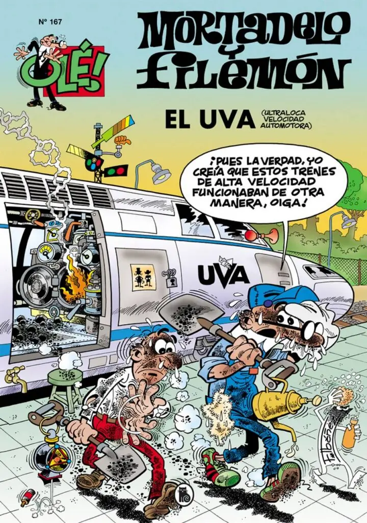 El U.V.A. (Ultraloca Velocidad Automotora) (Olé! Mortadelo 167) – Bruguera