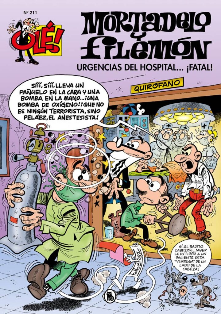 Urgencias del hospital...¡fatal! (Olé! Mortadelo 211) – Bruguera