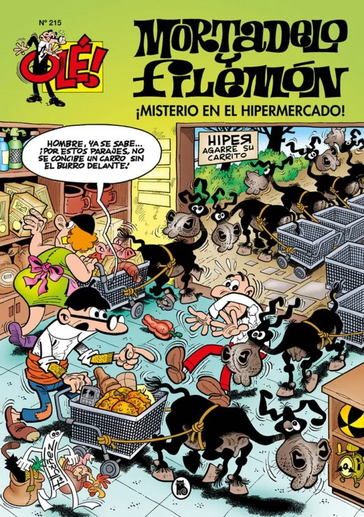 ¡Misterio en el hipermercado! (Olé! Mortadelo 215) – Bruguera