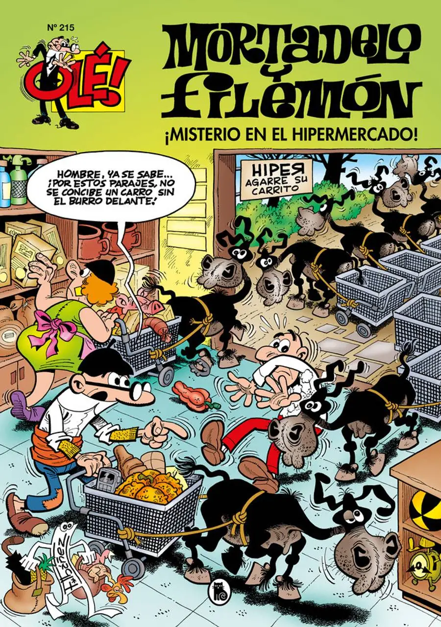 ¡Misterio en el hipermercado! (Olé! Mortadelo 215) – Bruguera