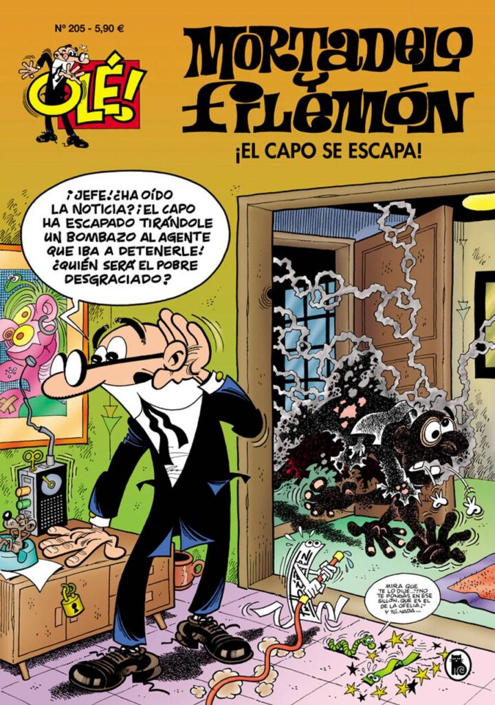 ¡El capo se escapa! (Olé! Mortadelo 205) – Bruguera