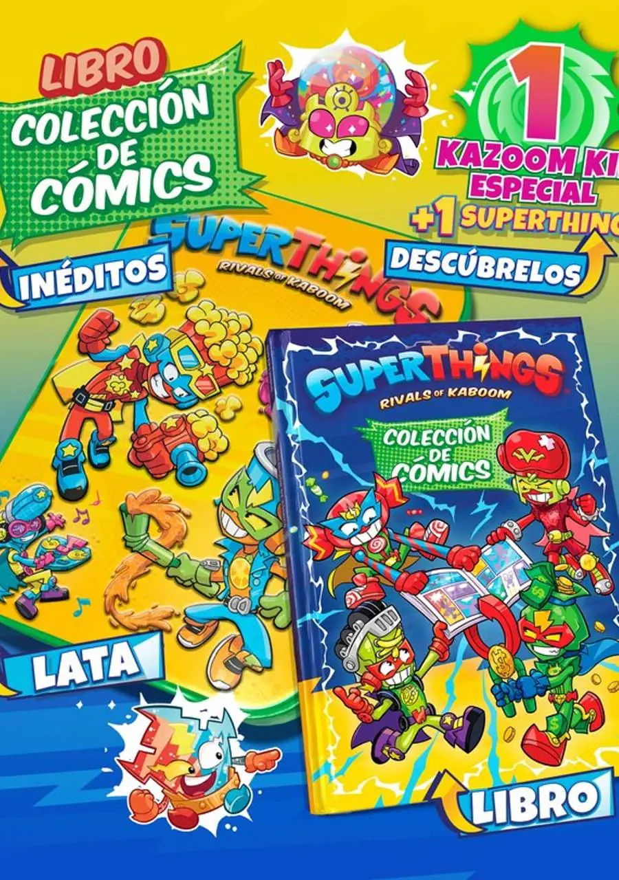 Libro del Coleccionista de Cómics Superthings Neón – Ediba Europa Eon