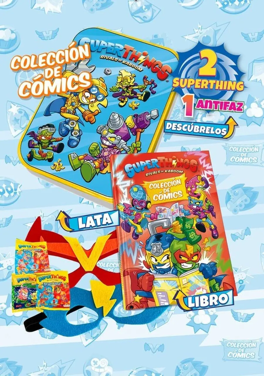 Libro Colec Cómics Superthings Rescue Force Neón Power Lata – Ediba Europa Eon