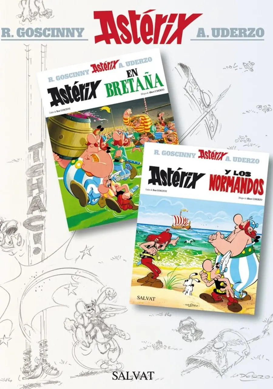 Astérix en Bretaña y Astérix y los normandos. Álbum doble – Editorial Bruño