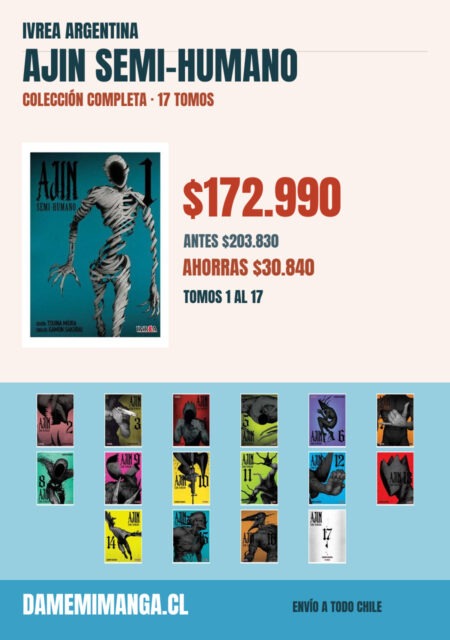 Ajin Semi-Humano Colección Completa (17 tomos) – Ivrea Argentina