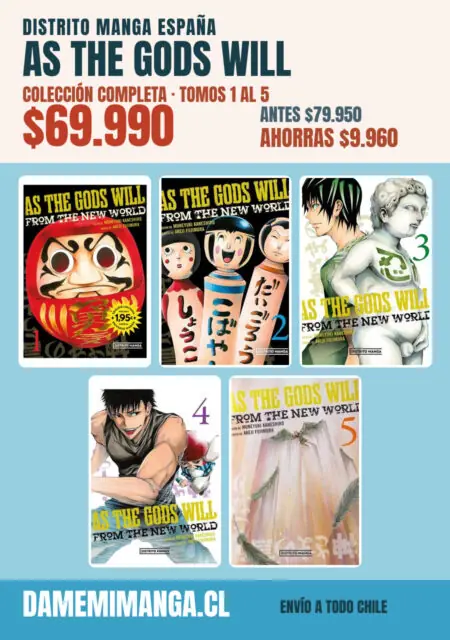 As the Gods Will Colección Completa (5 tomos) – Distrito Manga España