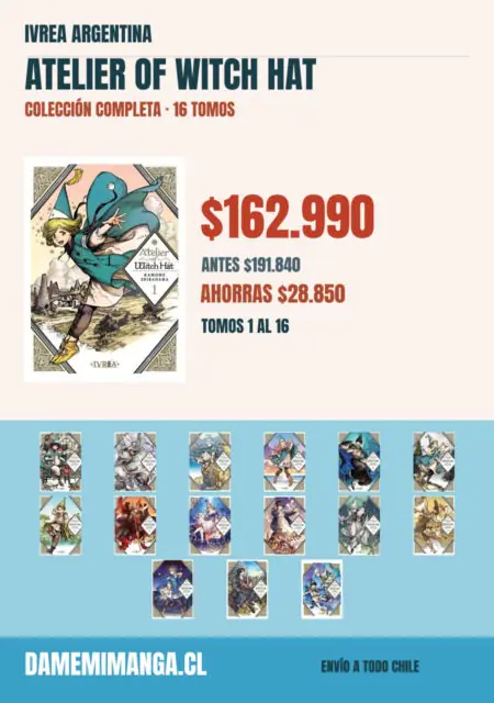 Atelier of Witch Hat Colección Completa (16 tomos) – Ivrea Argentina