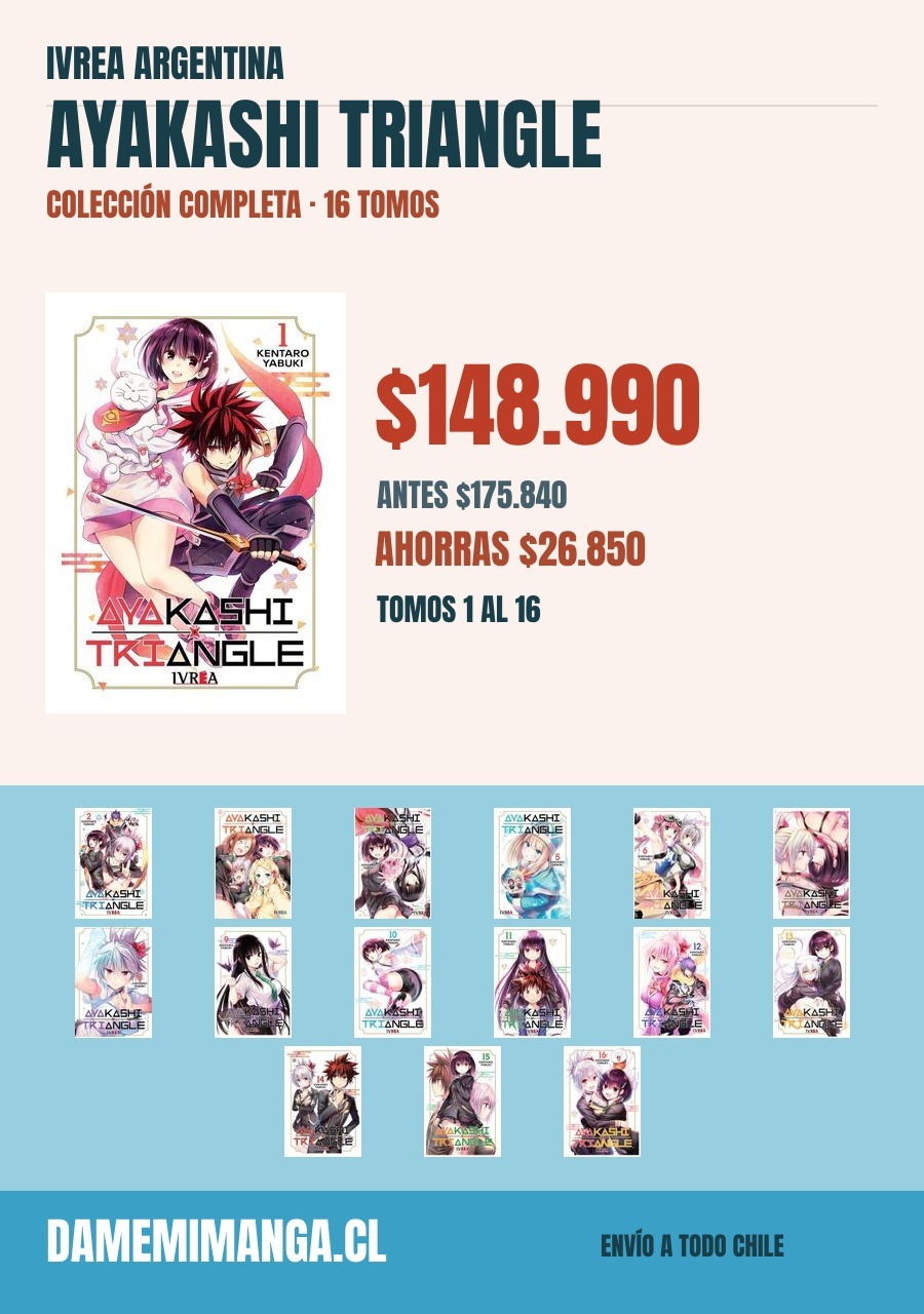 Ayakashi Triangle Colección Completa (16 tomos) – Ivrea Argentina