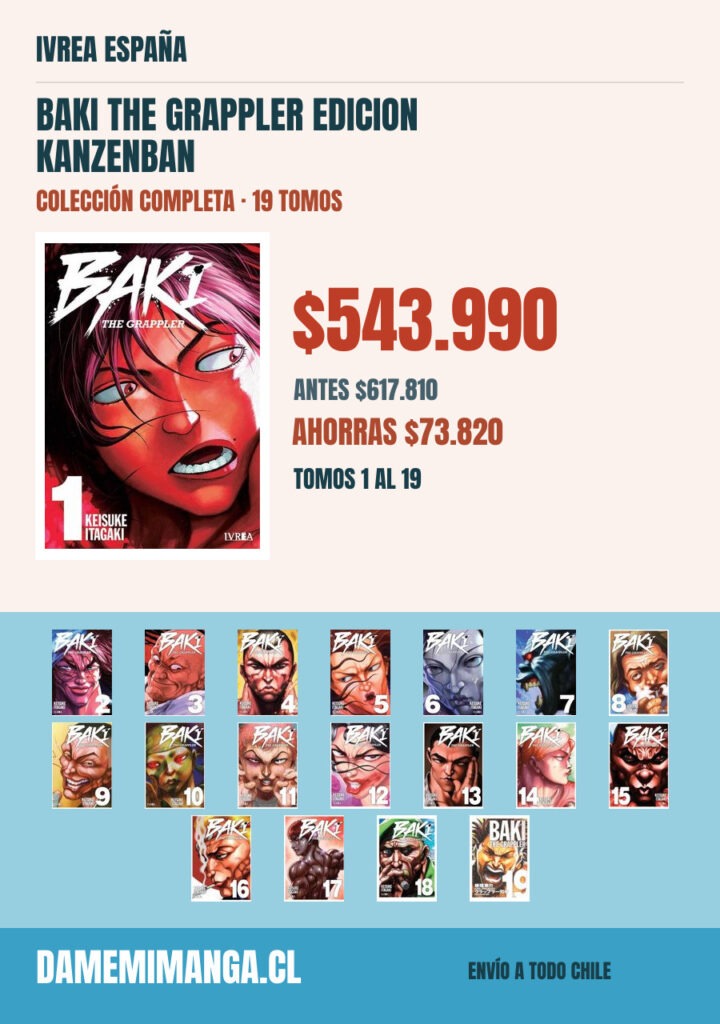 Baki The Grappler Edicion Kanzenban Colección Completa (19 tomos) – Ivrea España