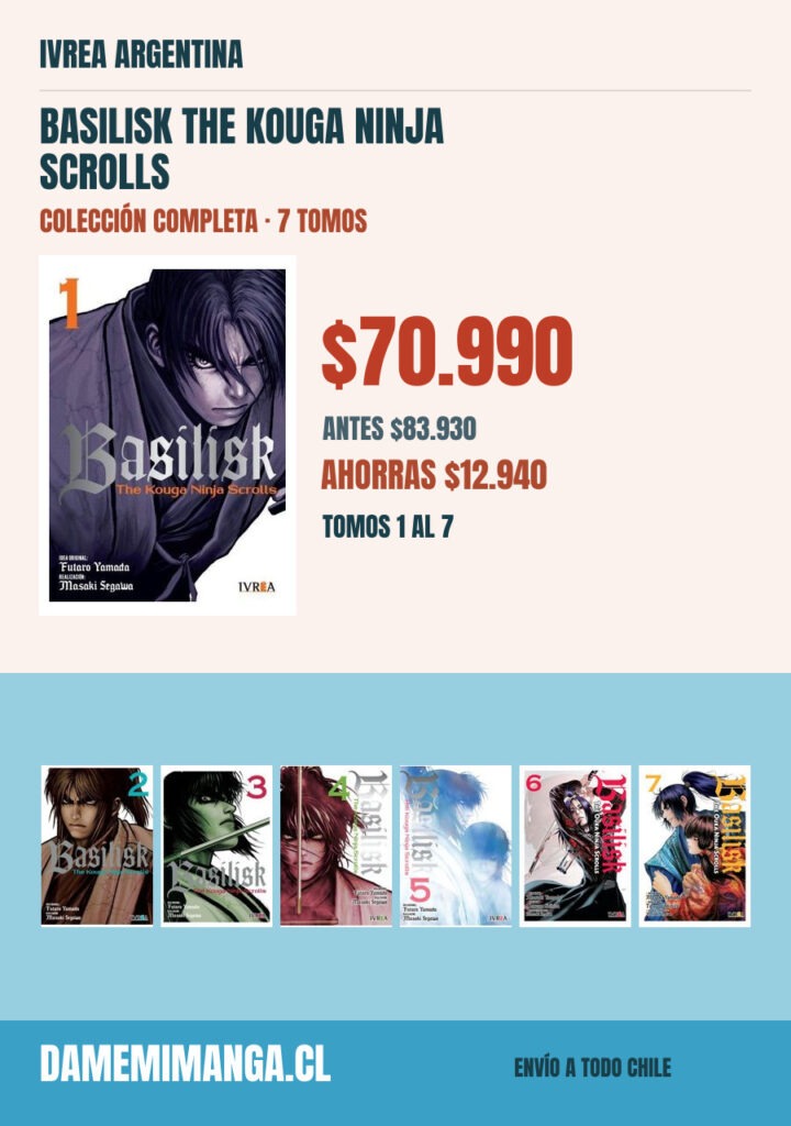 Basilisk The Kouga Ninja Scrolls Colección Completa (7 tomos) – Ivrea Argentina