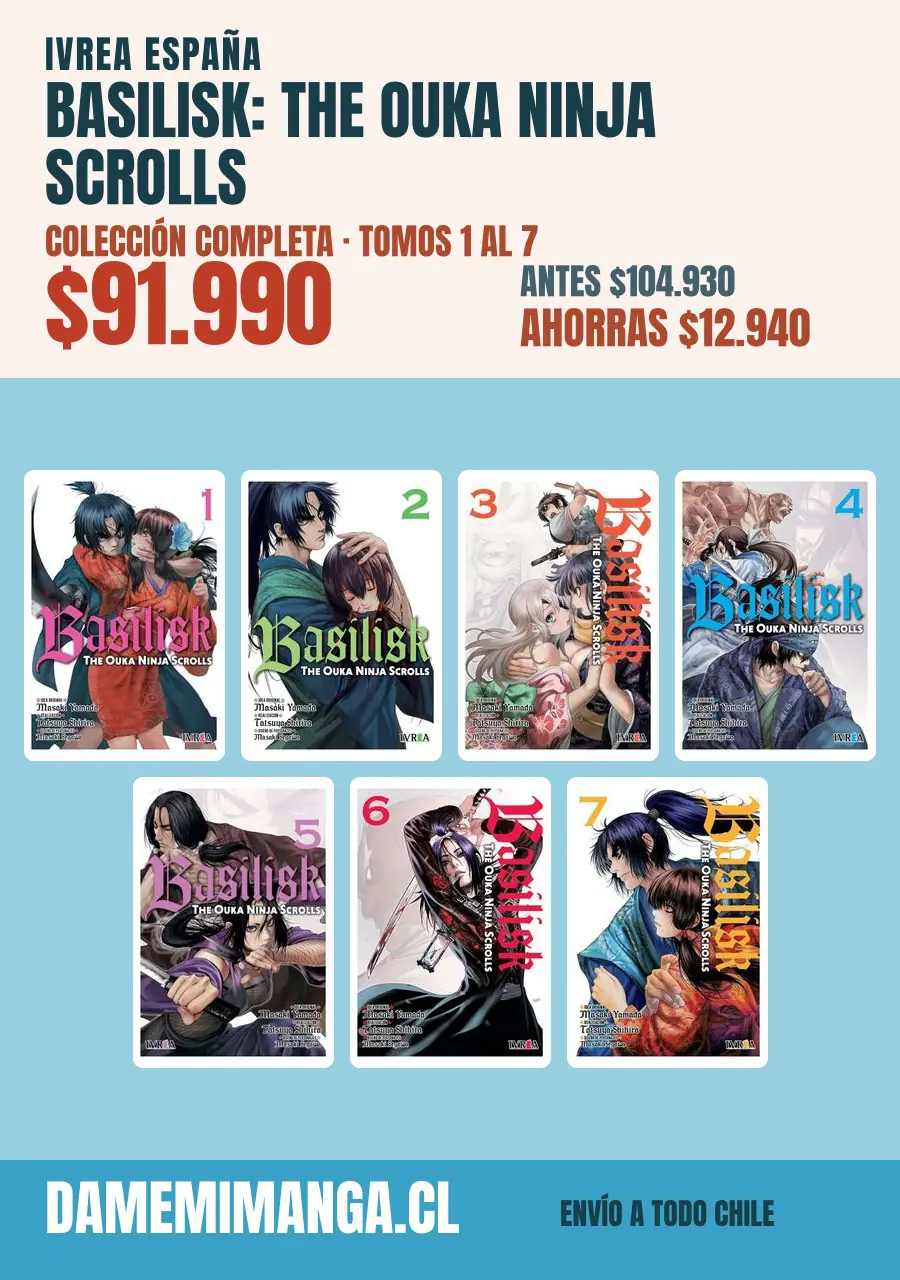 Basilisk: The Ouka Ninja Scrolls Colección Completa (7 tomos) – Ivrea España