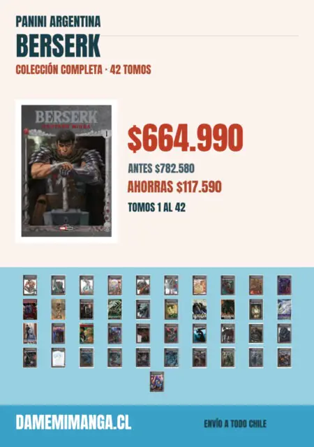 Berserk Colección Completa (42 tomos) – Panini Argentina