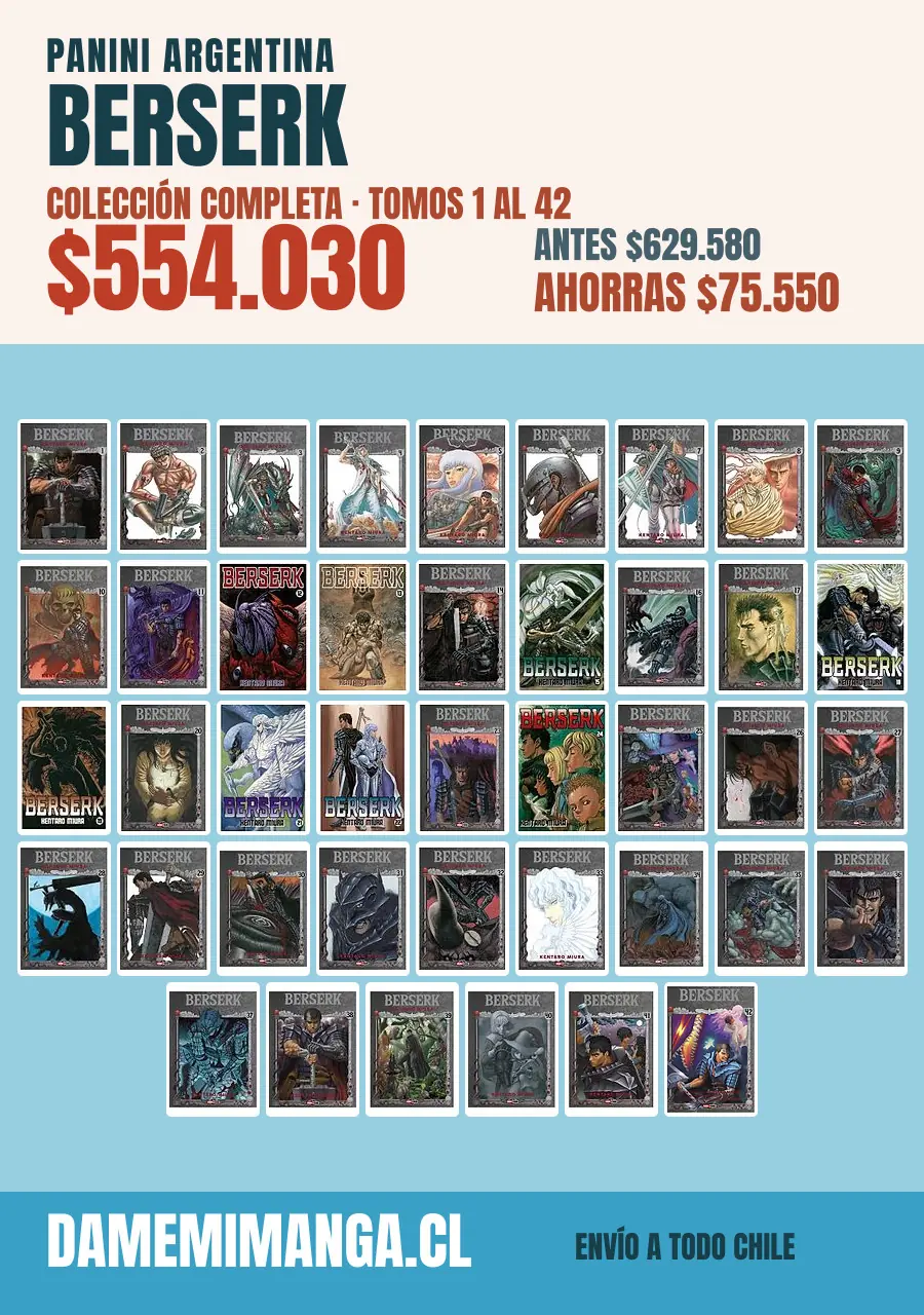 Berserk Colección Completa (42 tomos) – Panini Argentina