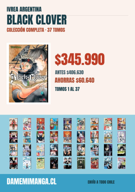 Black Clover Colección Completa (37 tomos) – Ivrea Argentina