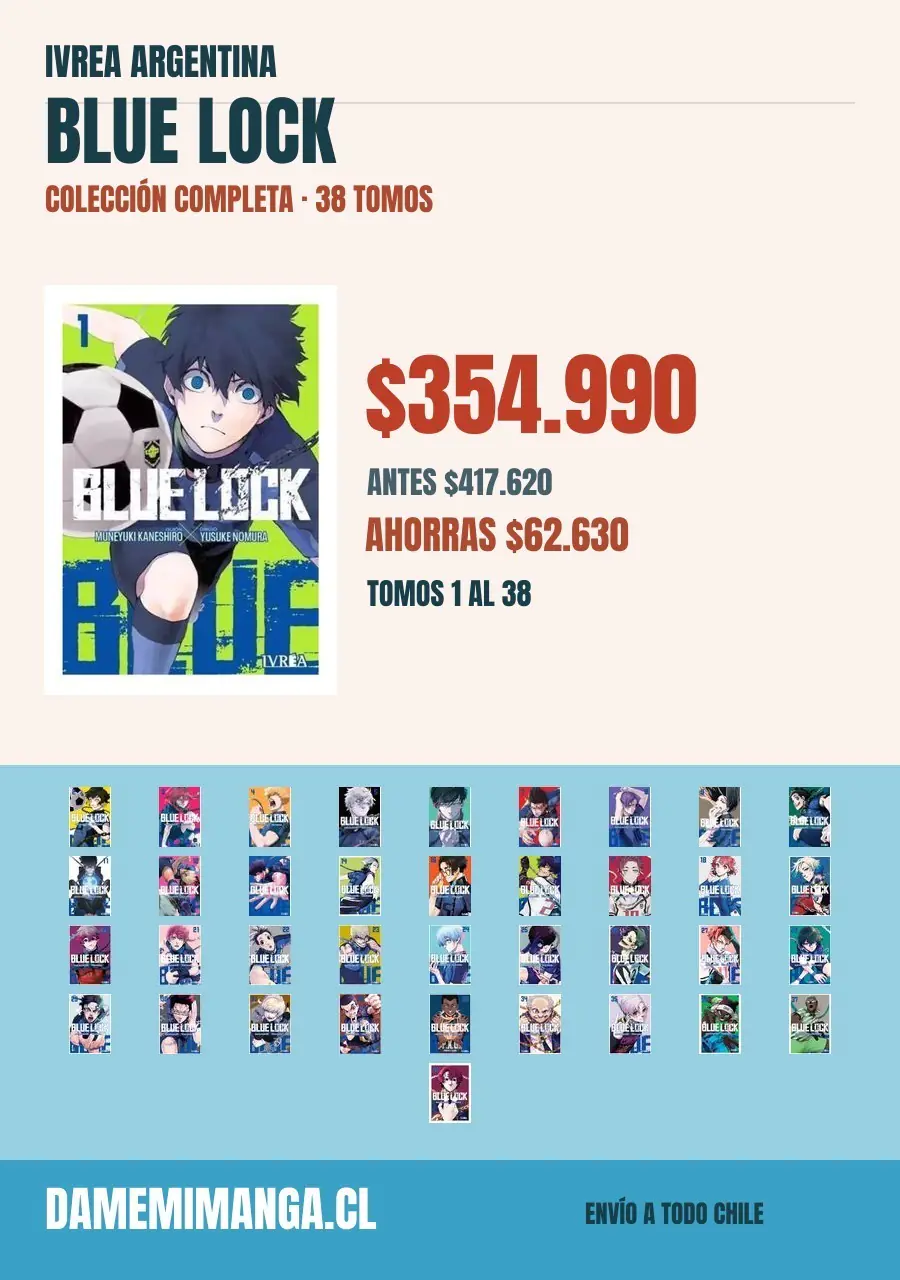 Blue Lock Colección Completa (38 tomos) – Ivrea Argentina