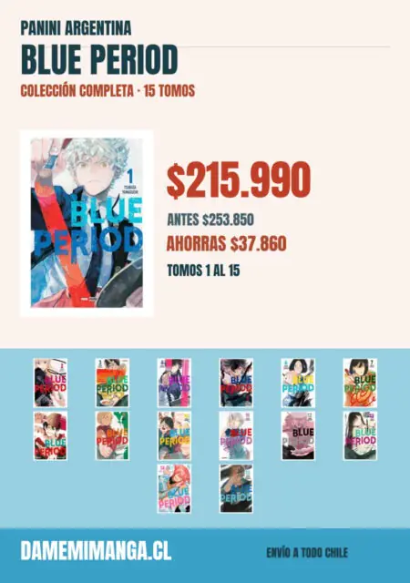 Blue Period Colección Completa (15 tomos) – Panini Argentina