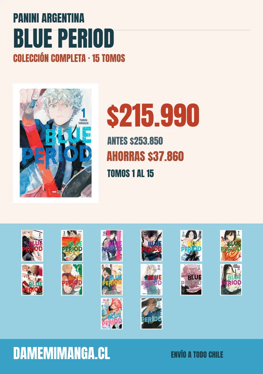 Blue Period Colección Completa (15 tomos) – Panini Argentina
