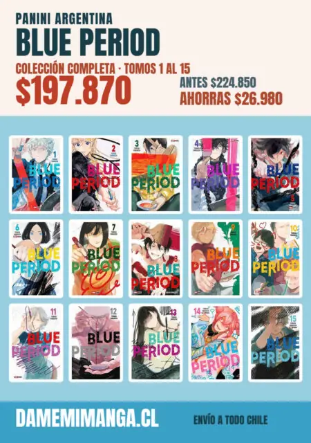 Blue Period Colección Completa (15 tomos) – Panini Argentina