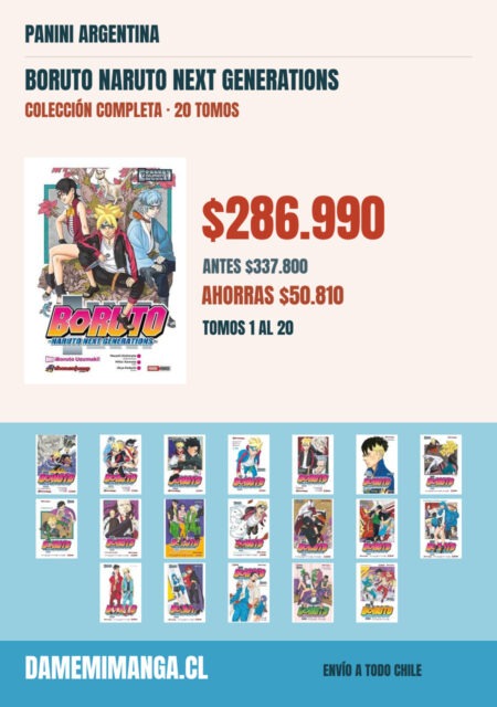 Boruto Naruto Next Generations Colección Completa (20 tomos) – Panini Argentina