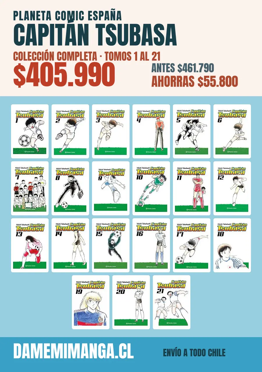 Capitán Tsubasa Colección Completa (21 tomos) – Planeta Comic España