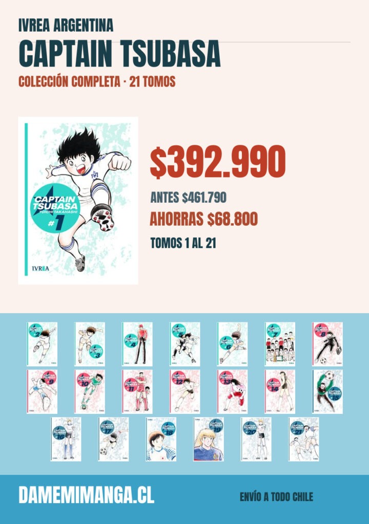 Captain Tsubasa Colección Completa (21 tomos) – Ivrea Argentina