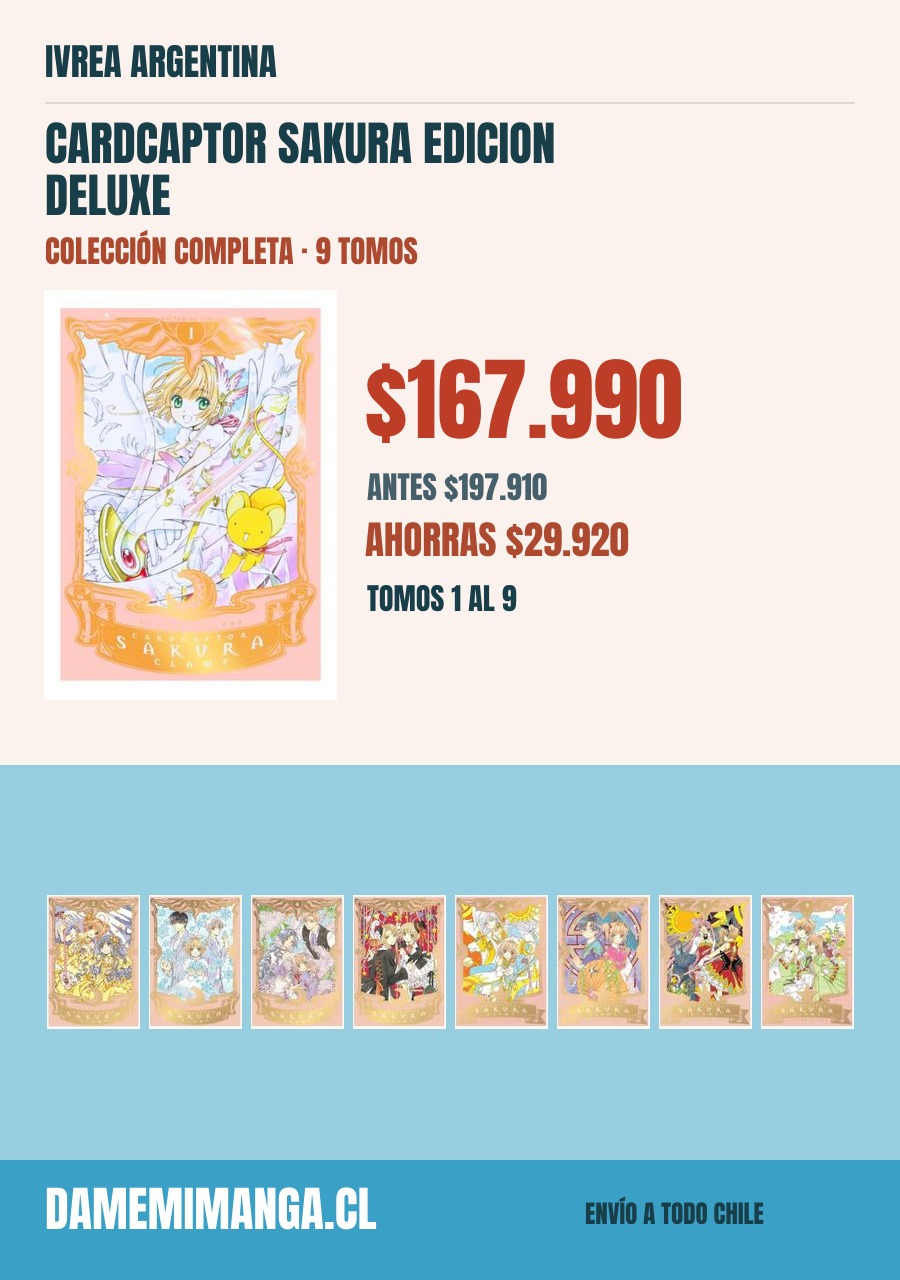 Cardcaptor Sakura Edicion Deluxe Colección Completa (9 tomos) – Ivrea Argentina