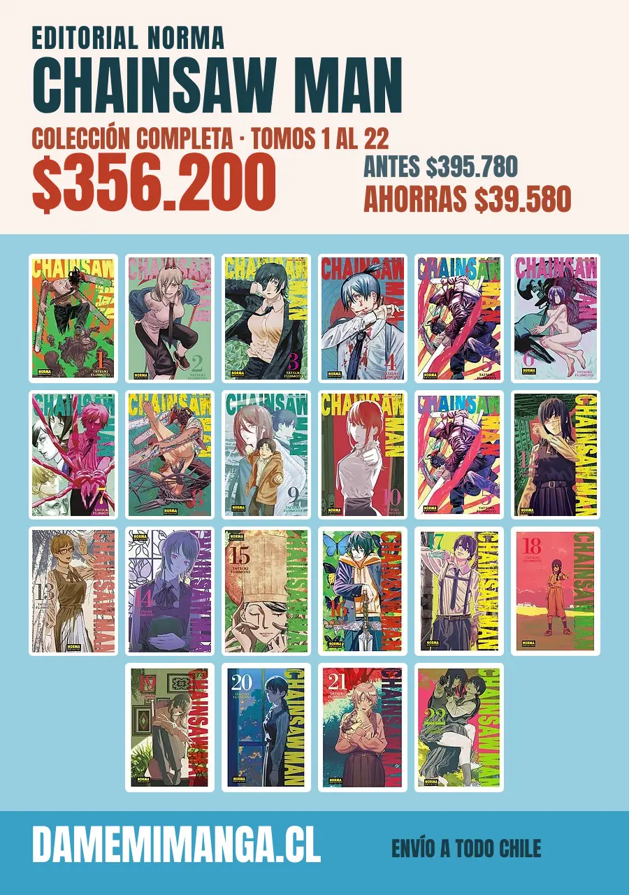Chainsaw Man Colección Completa (22 tomos) – Editorial Norma